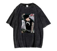 NCTCITY Hombre Mujer Camisetas de Manga Corta Stray Kids Dominate Impreso Casual Retro Lavada T-Shirts Harajuku tee Tops de Algodón Giant BangChan Lee Know Changbin Hyunjin Han Felix Seungmin I.N