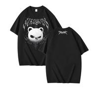 NCTCITY Hombre Mujer Camisetas de Manga Corta Stray Kids Dominate Impreso Unisexo Casual T-Shirts Harajuku tee Tops World Tour BangChan Lee Know Changbin Hyunjin Han Felix Seungmin I.N