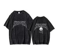 NCTCITY Hombre Mujer Camisetas de Manga Corta Stray Kids Lindo Animal Impreso Casual Retro Lavada T-Shirts Harajuku tee Tops de Algodón BangChan Lee Know Changbin Hyunjin Han Felix Seungmin I.N