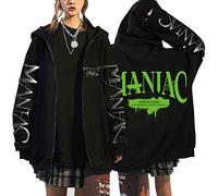 NCTCITY Hombre Mujer Sudaderas con Capucha Stray Kids Y2K Hoodie con Cremallera Unisex Abrigos Manga Larga Maniac Impresión Casual Chaqueta Oversized Tops BangChan Hyunjin Han Felix Seungmin I.N