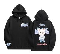 NCTCITY Hombres Mujeres Sudaderas con Capucha Stray Kids Hoodie Pulóver Tops Lindo Animal Impreso Stay in Our Little House BangChan Lee Know Changbin Hyunjin Han Felix Seungmin I.N