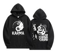 NCTCITY Hombres Mujeres Sudaderas con Capucha Stray Kids Karma Impreso Hoodie Pulóver Tops BangChan Lee Know Changbin Hyunjin Han Felix Seungmin I.N