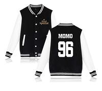 NCTCITY KPOP Twice Baseball Chaqueta con Botón Sudadera Tops Feel Special Imprimiendo Jacket Outerwear Suelto Suéter Hombres Mujeres NA YEON Jung YEON Momo Sana JI Hyo Mina DAHYUN CHAE Young TZUYU