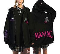 NCTCITY Mujer Sudaderas con Capucha Stray Kids Y2K E-Girl Hoodie con Cremallera Abrigos Chaqueta Gótica Harajuku Streetwear Oversized Tops 5-Star Maniac NOEASY MIROH Hyunjin Han Felix Jisung