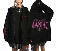 NCTCITY Mujer Sudaderas con Capucha Stray Kids Y2K E-Girl Hoodie con Cremallera Abrigos Chaqueta Gótica Harajuku Streetwear Oversized Tops 5-Star Maniac NOEASY MIROH Hyunjin Han Felix Jisung