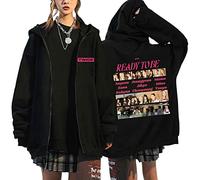 NCTCITY Mujer Sudaderas con Capucha Twice Y2K E-Girl Hoodie con Cremallera Abrigos Chaqueta Gótica Harajuku Streetwear Oversized Tops Ready TO BE NAYEON Momo Sana JIHYO Mina TZUYU