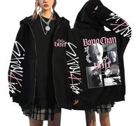 NCTCITY Sudaderas con Capucha y Cremallera Stray Kids DO IT Impreso Y2K E-Girl Hoodie Chaqueta Gótica Streetwear Tops Negro Nuevo Álbum BangChan Lee Know Changbin Hyunjin Han Felix Seungmin I.N