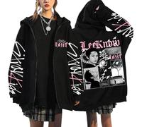 NCTCITY Sudaderas con Capucha y Cremallera Stray Kids DO IT Impreso Y2K E-Girl Hoodie Chaqueta Gótica Streetwear Tops Negro Nuevo Álbum BangChan Lee Know Changbin Hyunjin Han Felix Seungmin I.N