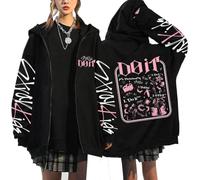 NCTCITY Sudaderas con Capucha y Cremallera Stray Kids DO IT Impreso Y2K E-Girl Hoodie Chaqueta Gótica Streetwear Tops Negro Nuevo Álbum BangChan Lee Know Changbin Hyunjin Han Felix Seungmin I.N