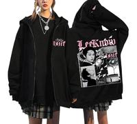 NCTCITY Sudaderas con Capucha y Cremallera Stray Kids DO IT Impreso Y2K E-Girl Hoodie Chaqueta Gótica Streetwear Tops Negro Nuevo Álbum BangChan Lee Know Changbin Hyunjin Han Felix Seungmin I.N