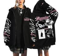 NCTCITY Sudaderas con Capucha y Cremallera Stray Kids DO IT Impreso Y2K E-Girl Hoodie Chaqueta Gótica Streetwear Tops Negro Nuevo Álbum BangChan Lee Know Changbin Hyunjin Han Felix Seungmin I.N