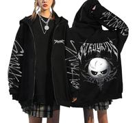 NCTCITY Sudaderas con Capucha y Cremallera Y2K E-Girl Hoodie Chaqueta Gótica Harajuku Streetwear Tops Stray Kids Dominate World Tour BangChan Lee Know Changbin Hyunjin Han Felix Seungmin I.N