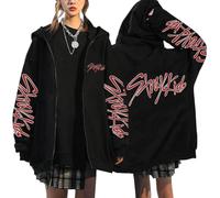 NCTCITY Sudaderas con Capucha y Cremallera Y2K E-Girl Hoodie Chaqueta Gótica Harajuku Streetwear Tops Stray Kids Dominate World Tour 2025