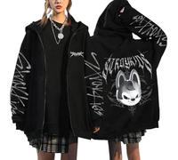 NCTCITY Sudaderas con Capucha y Cremallera Y2K E-Girl Hoodie Chaqueta Gótica Harajuku Streetwear Tops Stray Kids Dominate World Tour BangChan Lee Know Changbin Hyunjin Han Felix Seungmin I.N