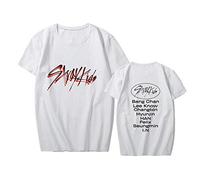 NCTCITY Unisexo Camisetas de Manga Corta Hombres Mujeres Stray Kids GO生 Impresión Casual T-Shirts de Verano tee Tops