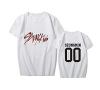 NCTCITY Unisexo Camisetas de Manga Corta Hombres Mujeres Stray Kids GO生 Impresión Casual T-Shirts de Verano tee Tops