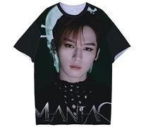 NCTCITY Unisexo Camisetas de Manga Corta Stray Kids Casual T-Shirts de Verano ODDINARY Impresión Digital 3D tee Tops Maniac BangChan Changbin Hyunjin Felix Seungmin Jeongin Jisung Minho