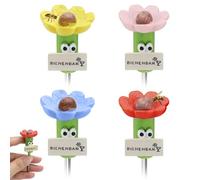 NCTNCX Insect Drinkers - Bebedero para abejas para jardín, bebedero para insectos en forma de flor, diseño de abejas coloridas, bebedero fascinante para abejas e insectos salvajes