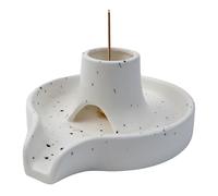 NCTNCX Soporte para incienso de cerámica, soporte para conos de incienso, soporte para salvia, cuenco 3 en 1, para cada incienso, palo, santo, salvia blanca (1)