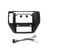 NCTPICLC Adaptador Fascia Marco Coche 9 Pulgadas Kit Panel Ajuste Radio Android para Nissan para Patrol V5 Y61 2011 2012 2013 2014 2015 Kit Montaje Panel Autoradio(Black Cable-LHD)
