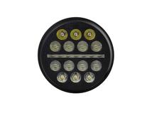 NCTPICLC Antiniebla Moto Faro LED Redondo 7 Pulgadas 5.75 Pulgadas 4.5 Pulgadas Cruce Alta Circulación Diurna Para Jeep Para Wrangler Todoterreno 4x4(1 piece 5.75 inch)