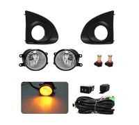 NCTPICLC Antiniebla Para Toyota Para AXIO 13-15 Luces Conducción Faros Antiniebla Parachoques Delantero Cables DRL Interruptor Arnés Piezas Iluminación Automática Luces Antiniebla Coche(LED YELLOW)