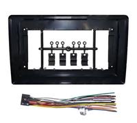 NCTPICLC Bisel Radio Android Coche 2DIN para 9/10 Pulgadas A 7 Kit Marco Universal Doble DIN Cable Adaptador Panel Fascia Kit Montaje Panel Autoradio(Full Set Ultrathin)