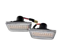 NCTPICLC Intermitente Dinámico Intermitente LED Dinámico Para Opel Para Insignia, Para Astra, Para Zafira Y Para Corsa (luces De Posición Laterales)(Crystal)