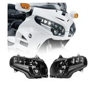 NCTPICLC Moto Conjunto Faro Delantero Faros Y Luces Antiniebla Para GoldWing 1800 2002 2003 2004 2005 2006 2007-2017 Lámpara LED Para Motocicleta Conducción Auxiliar(Headlight)