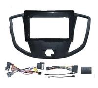 NCTPICLC para Ford para Transit para Van 2014-2018 Marco Radio Android para Coche 9 Pulgadas 2DIN Fascia Panel Estéreo 16PIN Cable Canbus Decodificador Kit Montaje Panel Autoradio(Frame Cable canbus)