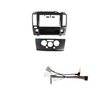 NCTPICLC para Nissan para Tiida 2005-2010 9 Pulgadas Manual AC Auto 2Din Coche Interior Estéreo Android Marco Fascia Cable Vídeo Arnés Panel Kit Montaje Panel Autoradio(H)