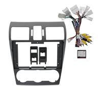 NCTPICLC para Subaru para Forester XV para WRX para Levorg Marco Coche Adaptador Fascia Caja Canbus Decodificador Android Radio Dash Kit Panel Kit Montaje Panel Autoradio(Full Set 12-15)