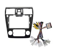 NCTPICLC para Subaru para Forester XV para WRX para Levorg Marco Coche Adaptador Fascia Caja Canbus Decodificador Android Radio Dash Kit Panel Kit Montaje Panel Autoradio(Full Set 16)