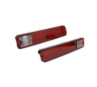 NCTPICLC Pilotos Traseros Carcasas De Luz Trasera Para Chevrolet Para Malibu Para El Camino 1979-1987 Sin Enchufe Bombilla Accesorios Para Coche(Red Lens)