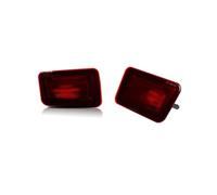 NCTPICLC Pilotos Traseros Reflector De Parachoques Trasero Para Coche Lente Roja/ahumada Carcasas Luz Trasera/de Freno Para Hummer H2 2005 2006 2007 2008 2009(Red Lens)