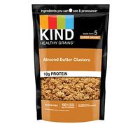 ND Healthy Grains Clusters, granola de mantequilla de almendras, 0.39 onzas de proteína, sin gluten, bolsas de 11 onzas, 6 unidades