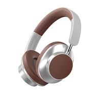 ND NEXT DESTINATION - Auriculares Inalámbricos de Bluetooth 5.3 con Bajo Potente y Sonido Estéreo Cascos Supraurales de Diadema Ajustable con Batería de Larga Duración Marrón