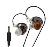 ND Planet - Auriculares HiFi de 12 mm con unidad dinámica, sonido estéreo, desmontables, reducción de cable de DJ, con juego con cable S4L7 Headph