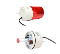 ND2-51 12 V 24 V 220 V Señal de zumbido Rojo Amarillo Verde Azul CC CA(Buzzer,DC12V4_CONSTANT LIGHT(C)_RED)