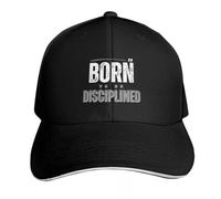 NDBQEYIFV Born TO BE DISCIPLINED Gorra de béisbol Personalizada Gorra de Senderismo Gorra de Golf Gorra táctica Genuina Gorras de Hombre Gorras Femeninas
