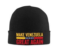NDBQEYIFV Haz Que Venezuela vuelva a ser Genial Gorros Gorros de Punto Unisex para Adultos callejeros Gorros elásticos Sombreros de Tope con gráficos de KPOP de otoño