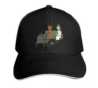 NDBQEYIFV Jesús y el Diablo Jugando a Videojuegos Pixel Art Gorra de béisbol Gorra de Pesca de Hombre Gorra de Camionero Gorra de Lujo Gorra Grande de Mujer Sombreros de Hombre