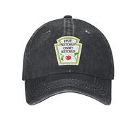 NDBQEYIFV Me puse kétchup en la Cabeza de kétchup Gorra de béisbol Unisex Moda Heniz Gorras de kétchup Gorra Ajustable de Camionero