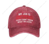 NDBQEYIFV Mi Trabajo es Top Secreto Ni yo sé lo Que Hago Gorras para Mujeres Sombreros Ajustables para papá