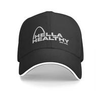 NDBQEYIFV Muy Saludable, invito yo. Gorra de béisbol Bolsa de té de Playa Sombrero de Sol Gorro Negro Chico Femenino