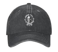 NDBQEYIFV Sobrio hasta Que acabe. Día a día. Estilo de Tatuaje, diseño de Calavera, sobrietad, Gorra de béisbol, Sombrero de Moda Hombre para el Sol
