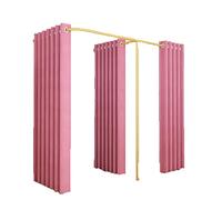 NDCIMBPF Probador de Tienda de Ropa Vestuario en Forma de F con Material de Doble Cara Vestuario Utilizado en Centro Comercial, Boutique y Oficina