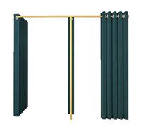 NDCIMBPF Probador de Tienda de Ropa Vestuario en Forma de F con Material de Doble Cara Vestuario Utilizado en Centro Comercial, Boutique y Oficina