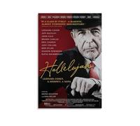 NDIEHA HALLELUJAH LEONARD COHEN, A Journey, A SONG - Póster de película clásica en lienzo para decoración de pared, 50 x 75 cm