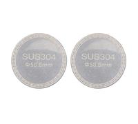 NDiyueAa 2 uds pantalla Puck reutilizable 1,2mm de espesor 304 pantalla de filtro de doble capa de acero inoxidable para cesta de filtro portafiltro (58,5 mm)